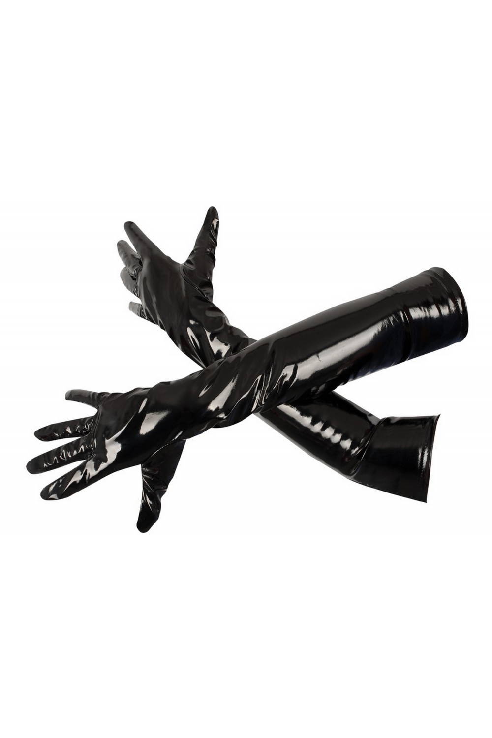 Gants en vinyle noir - Black Level