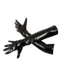 Gants en vinyle noir - Black Level