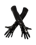 Gants en vinyle noir - Black Level