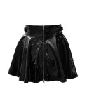 Jupe évasée en vinyle - Black Level