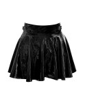 Jupe évasée en vinyle - Black Level
