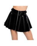 Jupe évasée en vinyle - Black Level