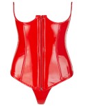 Corset ouvert vinyle rouge - Black Level