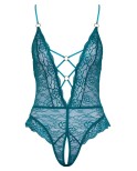 Body ouvert en dentelle émeraude - Cottelli Body ouvert en dentelle émeraude - Cottelli