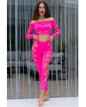 Ensemble leggings rose fluo - Chilirose
