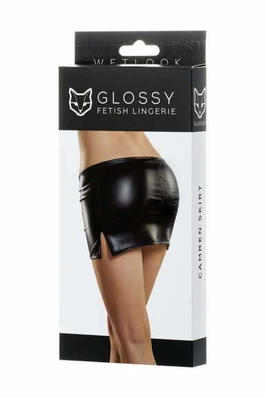 Mini-jupe wetlook - Fetish Glossy Lingerie