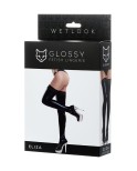 Bas wetlook et dentelle - Glossy Fetish Lingerie
