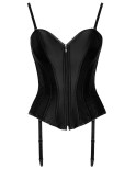 Corset satiné à zip - Cottelli Party Corset satiné à zip - Cottelli Party