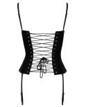 Corset satiné à zip - Cottelli Party Corset satiné à zip - Cottelli Party