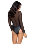Body transparent à manches - Cottelli Party Body transparent à manches - Cottelli Party