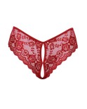 Shorty fendu dentelle rouge - Cottelli Lingerie
