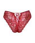 Shorty fendu dentelle rouge - Cottelli Lingerie