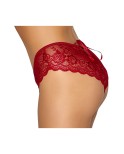 Shorty fendu dentelle rouge - Cottelli Lingerie