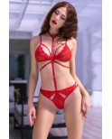 Lingerie rouge avec collier - Chilirose