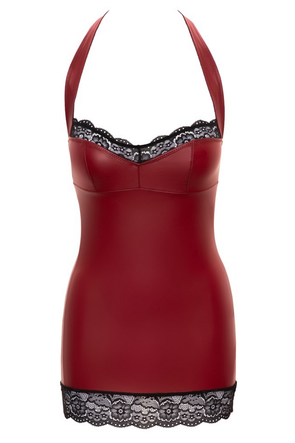 Mini robe rouge avec dentelle - Cottelli Party