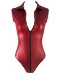 Body rouge avec zip - Cottelli Party Body rouge avec zip - Cottelli Party