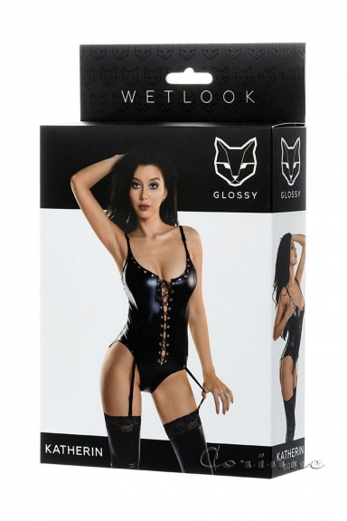 Body à laçage - Glossy Fetish Lingerie