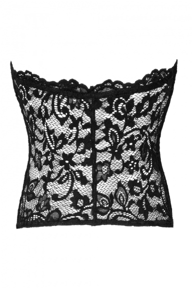 Corset en dentelle - Noir Handmade