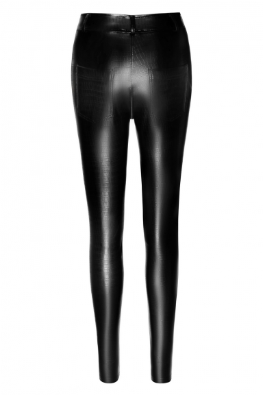 Pantalon moulant avec zip - Noir Handmade