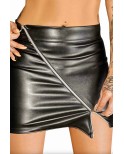 Mini jupe à zip - Noir Handmade