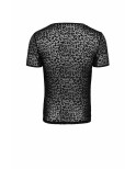 T-shirt floqué léopard homme - Noir Handmade T-shirt floqué léopard homme - Noir Handmade