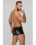 Boxer wetlook avec zip - Noir Handmade