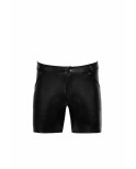 Short wetlook à poches - Noir Handmade