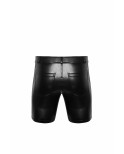 Short wetlook à poches - Noir Handmade