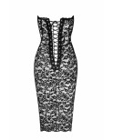 Robe crayon bustier en dentelle - Noir Handmade Robe crayon bustier en dentelle - Noir Handmade