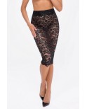 Jupe crayon en dentelle - Noir Handmade