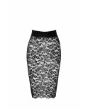 Jupe crayon en dentelle - Noir Handmade