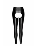 Legging ouvert en wetlook - Noir Handmade