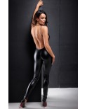 Combinaison dos-nu Mirage - Noir Handmade