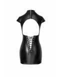 Mini-robe dos-nu à laçage - Noir Handmade