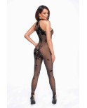 Combinaison en maille floquée - Noir Handmade