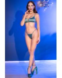 Bikini string vert ajustable - Chilirose
