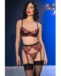 Lingerie à coeurs avec bas - Chilirose