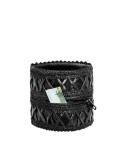 Bracelet wetlook avec zip - Noir Handmade