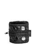 Bracelet wetlook avec zip - Noir Handmade