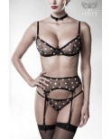 Ensemble 3 pièces sexy à pois - Grey Velvet