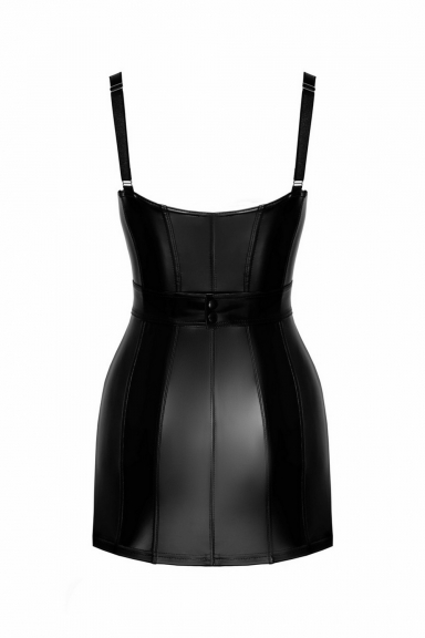 Mini robe wetlook Collection ProjectFetish - Noir handmand