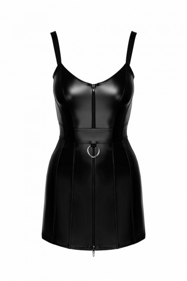 Mini robe wetlook Collection ProjectFetish - Noir handmand