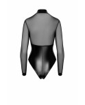 Body wetlook et transparent Collection ProjectFetish - Noir handmade