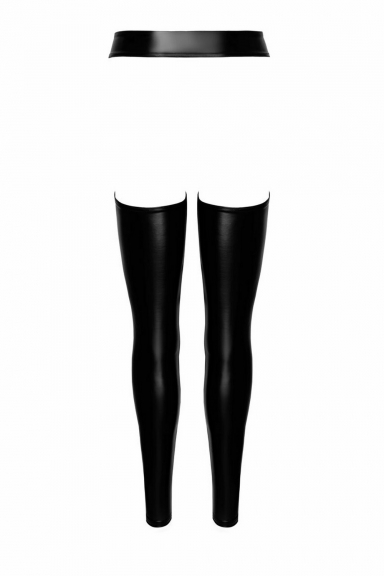 Legging ouvert taille haute wetlook Collection ProjectFetish - Noir Handmade