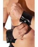 Paire de bracelet à zip caché en wetlook Collection ProjectFetish - Noir Handmade