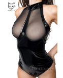 Body sexy wetlook et transparent - Glossy Fetish Lingerie