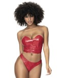 Ensemble 2 pièces bustier rouge - Mapalé
