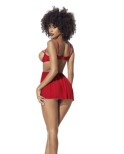 Nuisette rouge bonnet ouvert - Mapalé Nuisette rouge bonnet ouvert - Mapalé