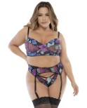 Ensemble 3 pièces floral grande taille - Mapalé Ensemble 3 pièces floral grande taille - Mapalé