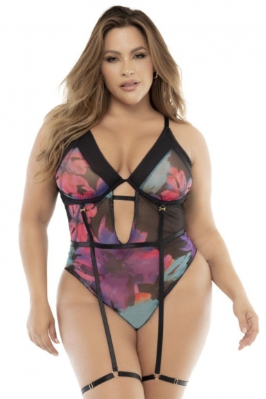 Body floral grande taille - Mapalé
